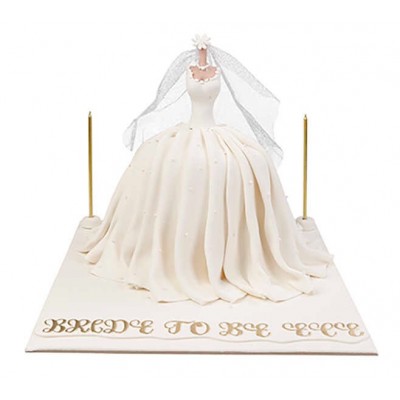Gelinlik Şeklinde Bride To Be Pastası