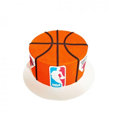 Basketbol Topu Şeklinde NBA Temalı Pasta