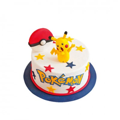 Pokémon Pikachu Temalı Erkek Çocuk Pastası