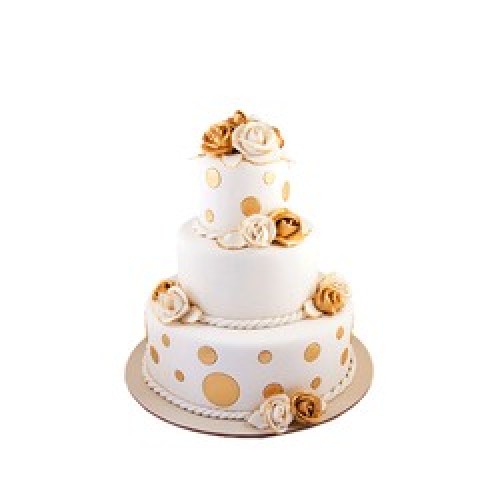 Puantiyeli Düğün Pastası