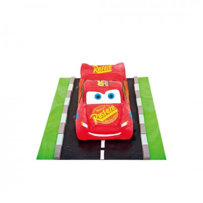 Şimşek McQueen Araba Şeklinde 3 Boyutlu Erkek Çocuk Pastası