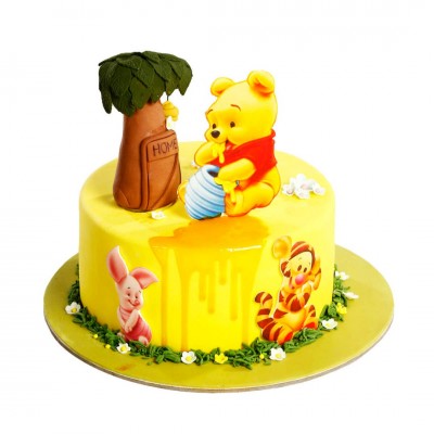 Winnie the Pooh Temalı Ballı Çocuk Pastası
