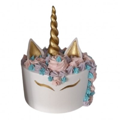 Altın Boynuzlu Pastel Unicorn Pastası