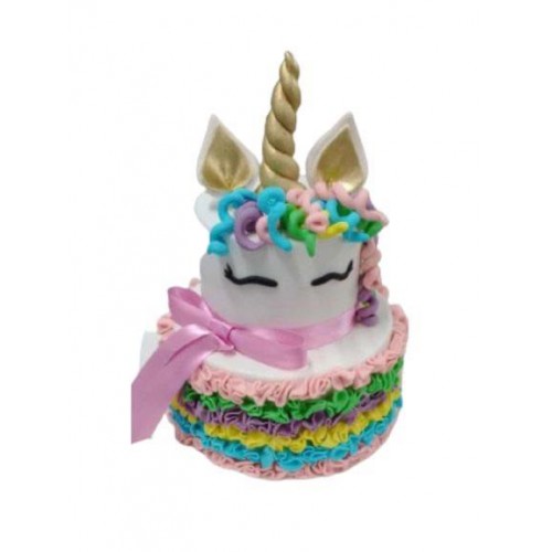 Gökkuşağı Kremalı Renkli Unicorn Pastası