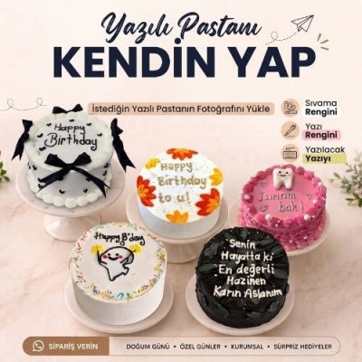 Özel Yazılı Pasta Oluştur
