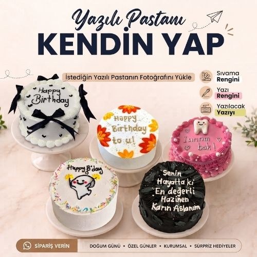 Özel Yazılı Pasta Oluştur