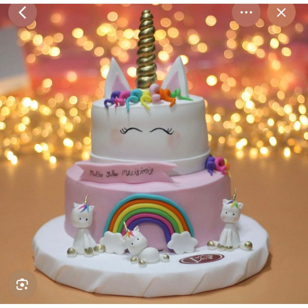 Katalog Dışı Gökkuşağı Unicorn Pasta