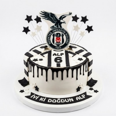 Beşiktaş Kara Kartallı Formalı Taraftar Pastası