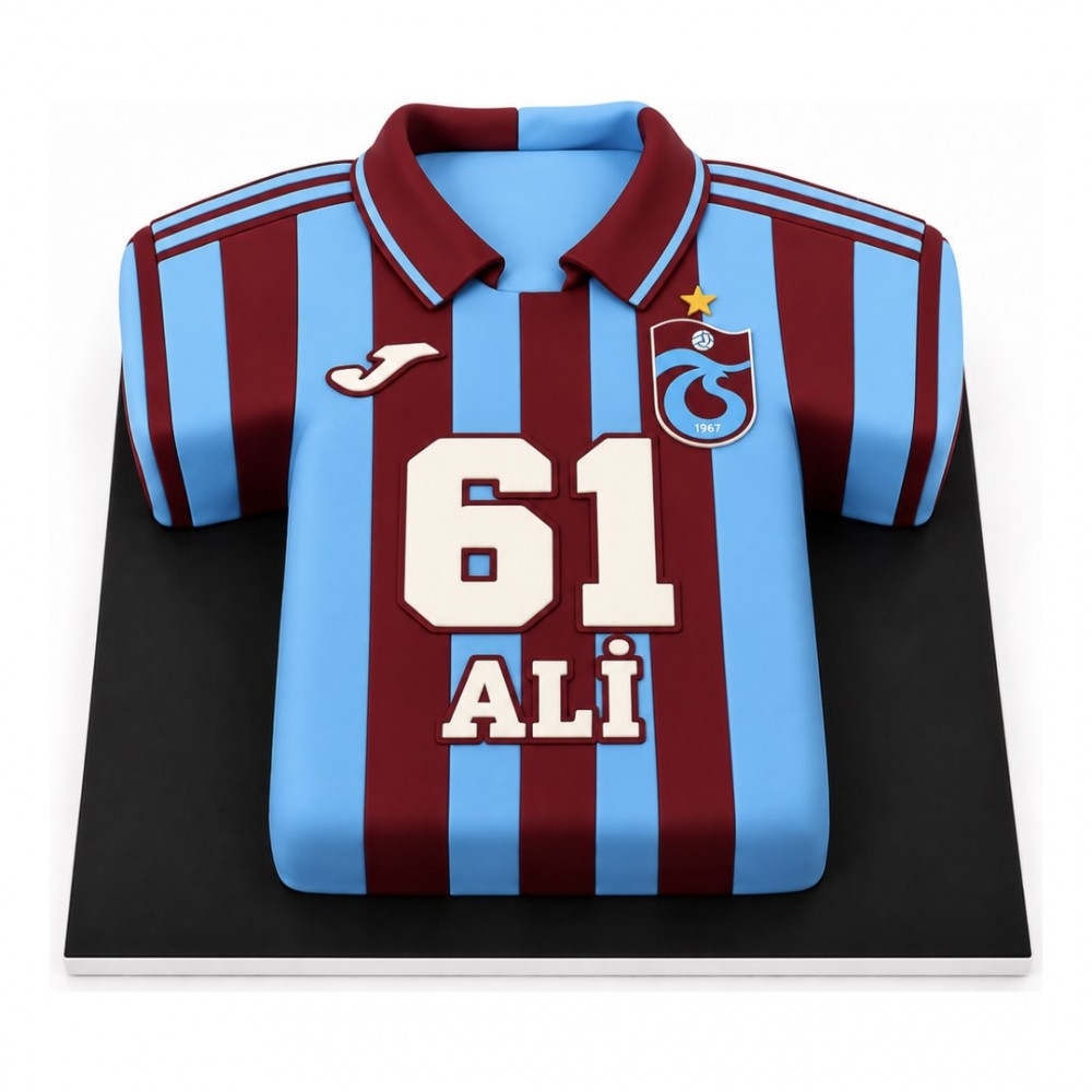 Trabzonspor Bordo Mavi Formalı İsimli Taraftar Pastası