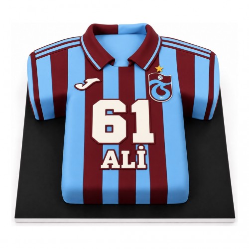 Trabzonspor Bordo Mavi Formalı İsimli Taraftar Pastası